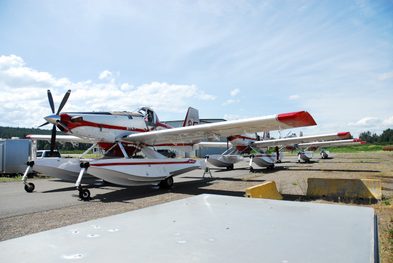 Aerial view of operations